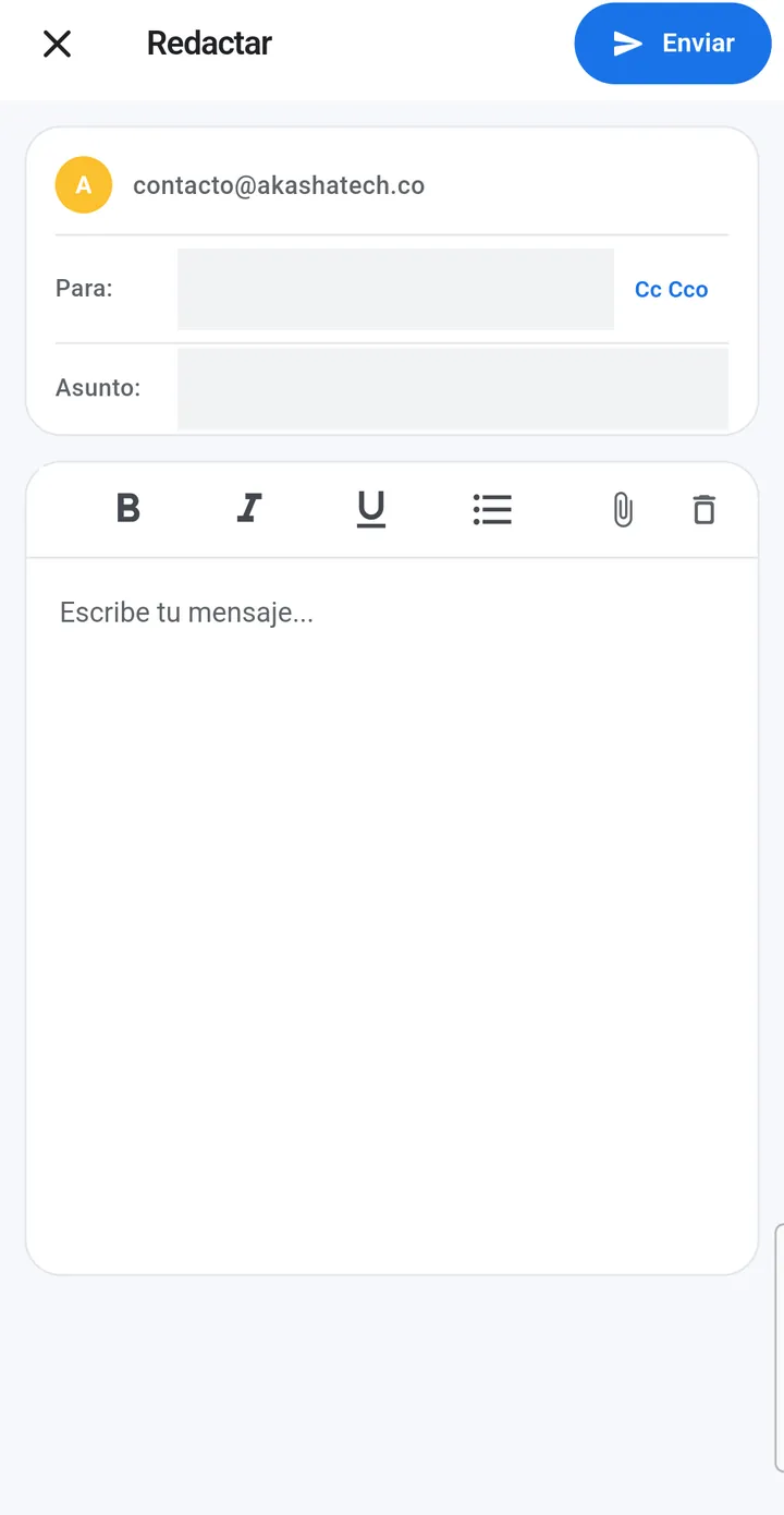 Captura de om-ail: Redactar